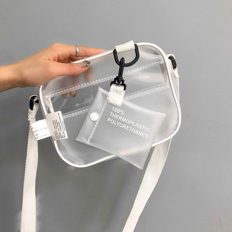 Linen Bag Bulk - Casual pvc transparente saco feminino crossbody