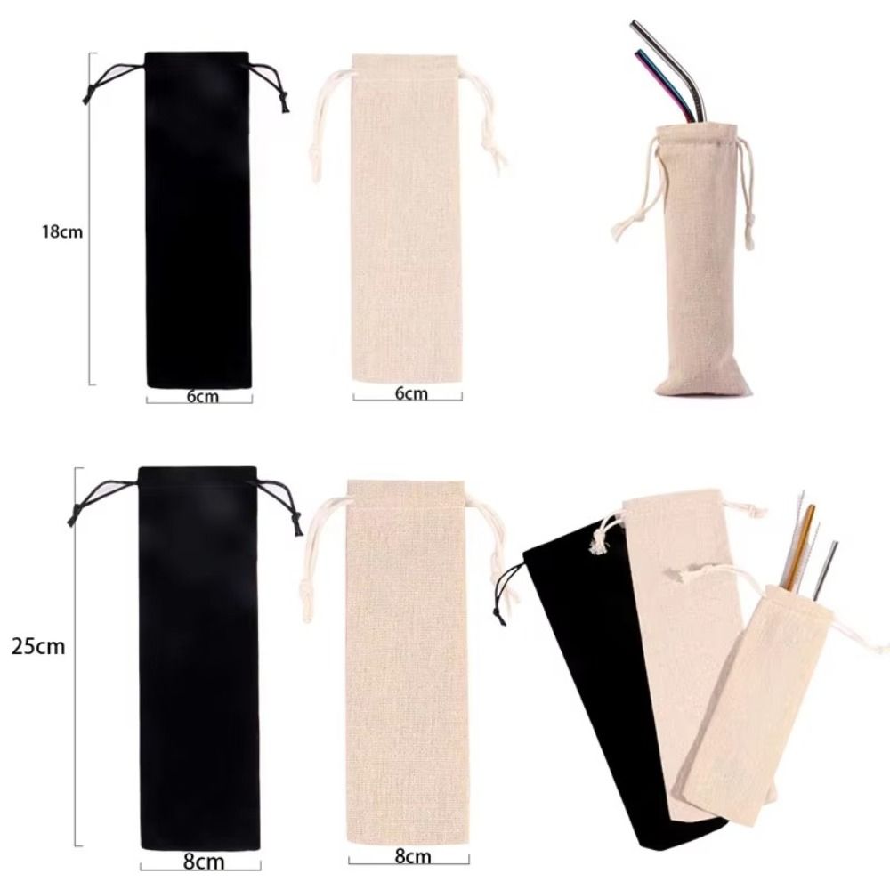 Linen Bag Bulk - Bolsa de Armazenamento Multifuncional de Algodão