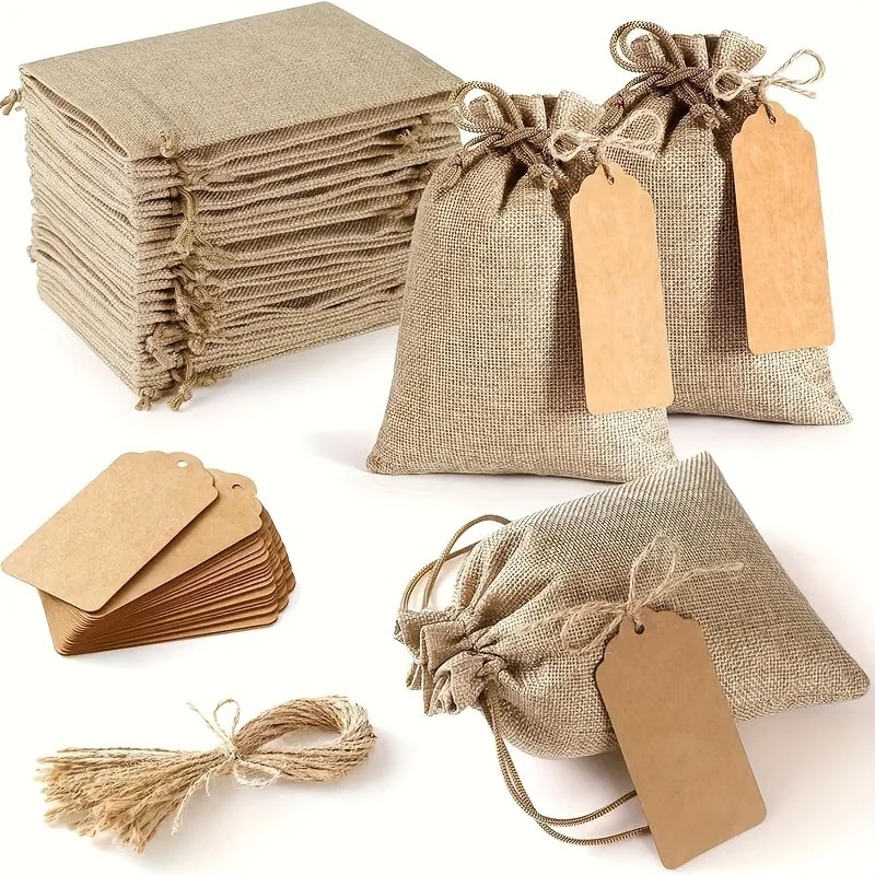 Conjunto de 21/51 Bolsas de Li - Linen Bag Bulk avaliação e preço