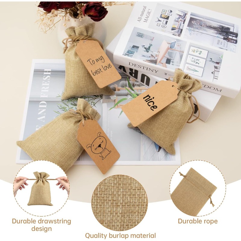 Conjunto de 21/51 Bolsas de Li - Linen Bag Bulk avaliação e preço