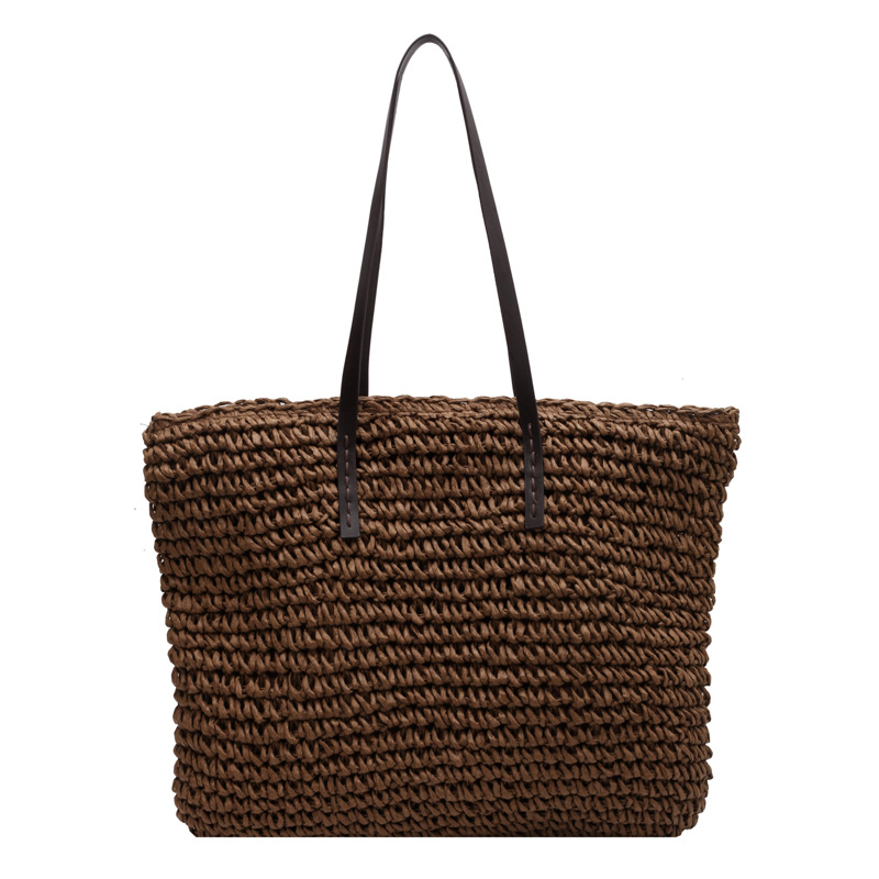 Palha tecido tote sacos casual - Linen Bag Bulk avaliação e preço
