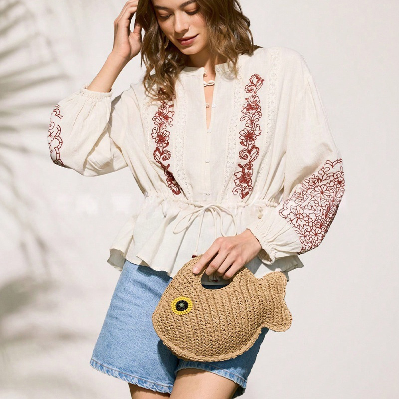 Bolsa de Palha de Ráfia Trança - Linen Bag Bulk avaliação e preço